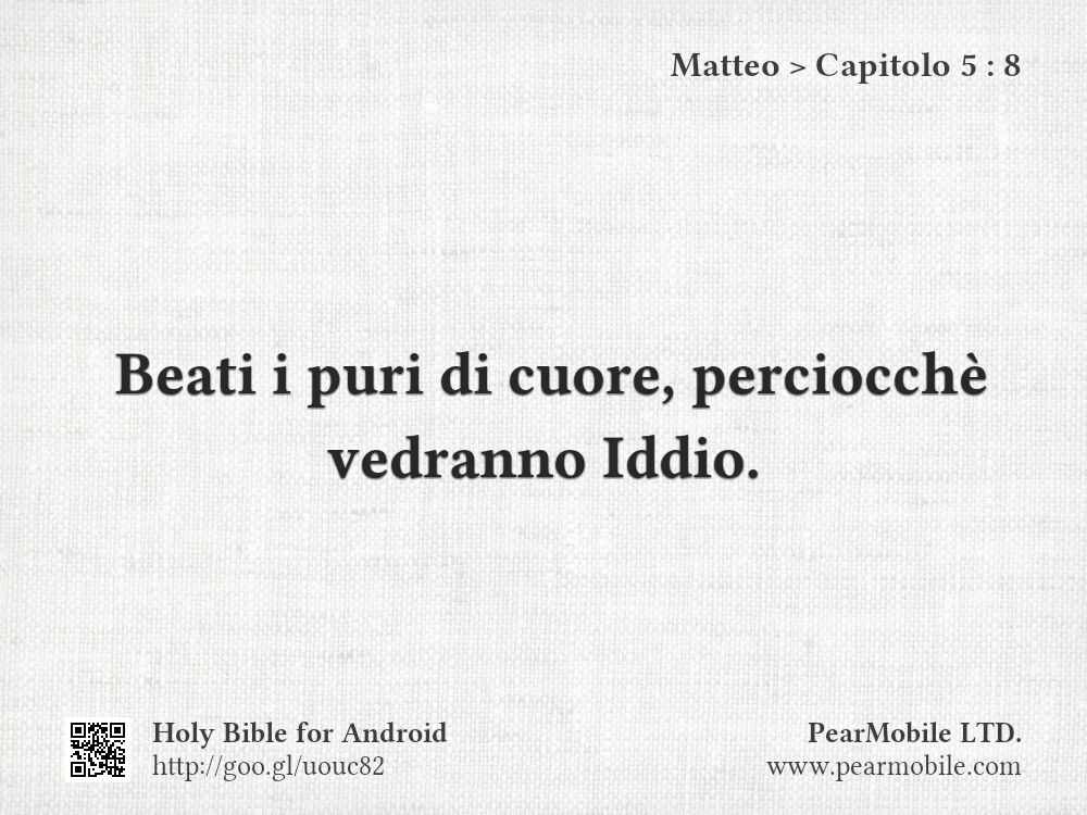 Matteo, Capitolo 5:8